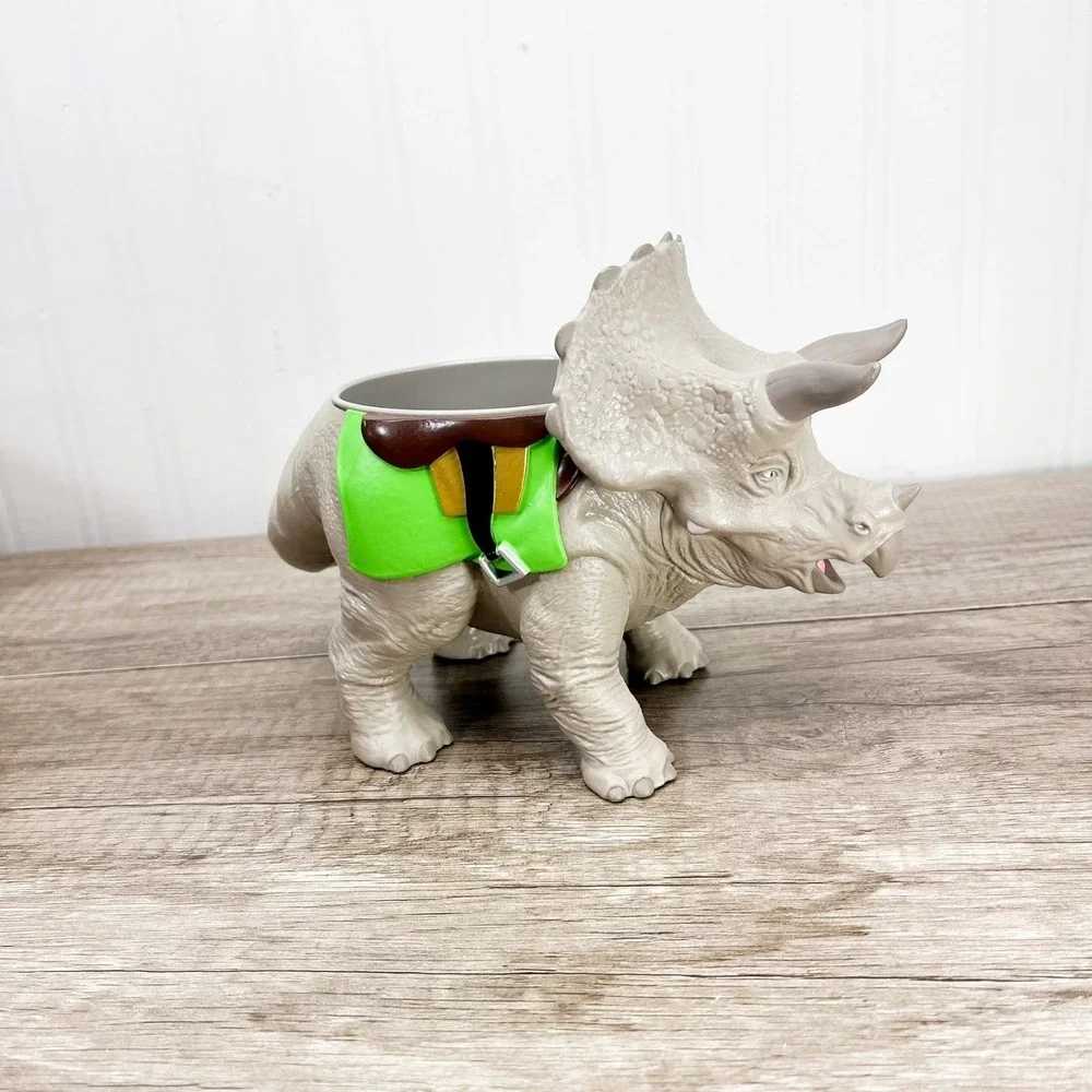 Jurassic World Park Live Tour Triceratops Dinosaur Hard Rubber Bowl Cup‎